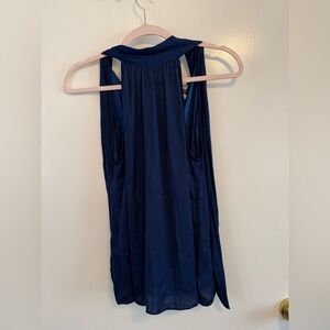 Elegant Navy Sleeveless Top